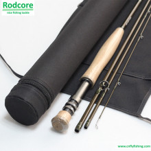 9ft 4PC 6wt de ação rápida de alta qualidade Fly Fishing Rod